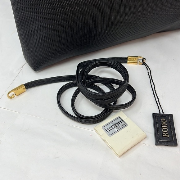 Rodo Vintage New Convertible Clutch Shoulder Crossbody Large Zip Bag - Picture 5 of 13